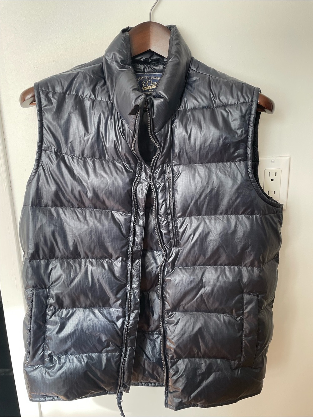 J Crew Navy Puffer Vest - Perfect Condition